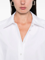 ALEXANDER WANG - Women Necklace Oversized Button Down Shirt - Image 4