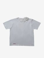 SHUSHU/TONG - Women Beaded Floral T-shirt - Image 4