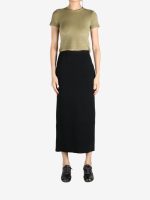 AURALEE - Women Cotton Silk Stretch Double Face Knit Skirt - Image 4