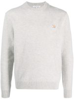 MAISON KITSUNE - Men Baby Fox Patch Regular Jumper - Image 5