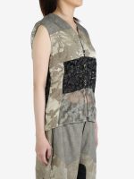 COMMUNS - Unisex Printed Patchwork Vest - Image 2