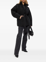 ALEXANDER WANG - Women Dome Silicone Patch And Self Belt Puffer Coat - Image 3