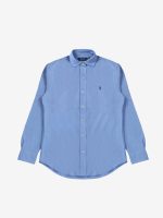 POLO RALPH LAUREN - Men Long Sleeve Cotton Honeycomb Texture Sport Shirt