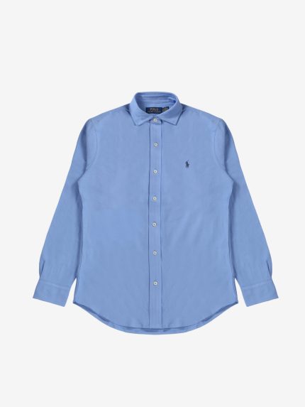 POLO RALPH LAUREN - Men Long Sleeve Cotton Honeycomb Texture Sport Shirt