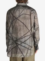 ZIGGY CHEN - Men Digital Print Asymmetric Shirt - Image 3