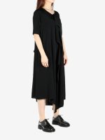 YOHJI YAMAMOTO - Women Front Draped Dress - Image 2