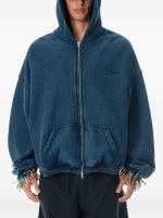 ALEXANDER WANG - Unisex Graphic Logo Zip Up Hoodie - Image 2