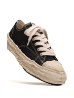 MAISON MIHARA YASUHIRO - Men Peterson 23/Original Sole Garment Dyed Canvas Low-Top Sneaker - Image 4