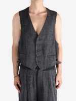 ZIGGY CHEN - Men Layered Pocket Waistcoat