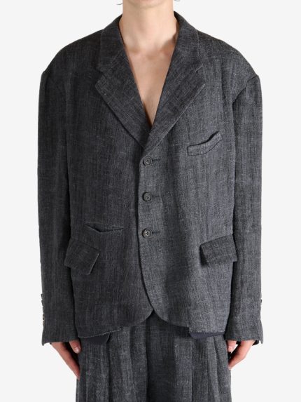 ZIGGY CHEN - Men Cropped 3 Button Blazer