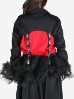 COMME DES GARCONS NOIR - Women Chain Decorated Strap Mini Blouse - Image 3