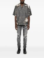 AMIRI - Men Bleach Bandana Bowling Shirt