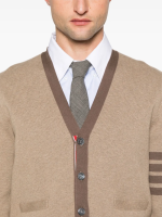 THOM BROWNE - Men Milano Stitch V Neck Knitwear - Image 4