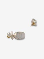 SIMONE ROCHA - Women Stacked Baroque Pearl Stud Earrings - Image 2