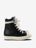 RICK OWENS - Women Leather High Top Sneakers