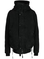 Black coat front view
