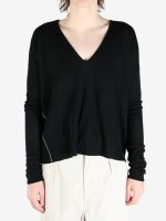 FAX COPY EXPRESS - Women Oversized V-Neck Sweater
