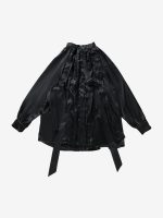 ANN DEMEULEMEESTER - Women Likki Comfort  Pleated Shirt - Image 5