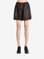 AMOMENTO - Women Nylon Shirring Shorts
