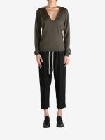 RICK OWENS - Women Knit V Neck Pullover - Image 4