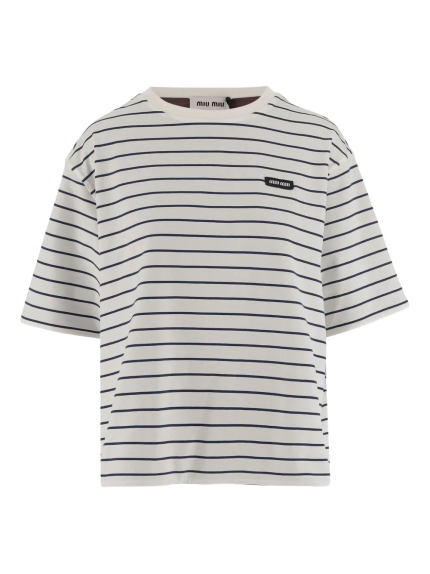MIU MIU - Women Jersey Double Girocollo Shirt