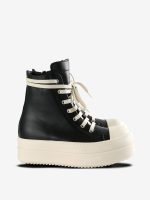 RICK OWENS - Women Leather Mega Bumper Sneaks