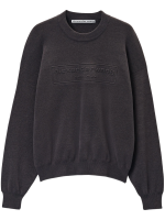 ALEXANDER WANG - Women Embossed Logo Ribbed Pull Over - Image 5