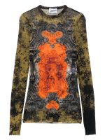 JEAN PAUL GAULTIER - Women Mesh "Médaillon" Long Sleeved Top - Image 5