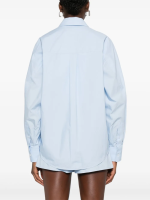 ALEXANDER WANG - Women Necklace Oversized Button Down Shirt - Image 3