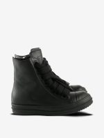 RICK OWENS - Women Leather Jumbolace Sneakers