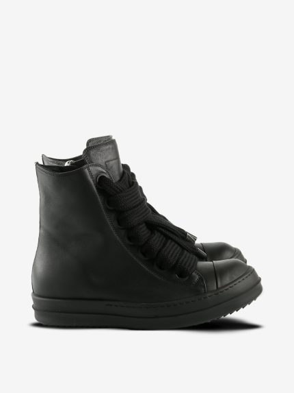 RICK OWENS - Women Leather Jumbolace Sneakers