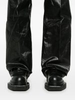 RICK OWENS - Men Coated Denim Geth Jeans - Image 4