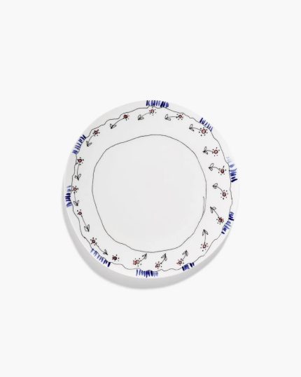 Blue plate,front view