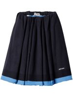 MIU MIU - Women Pleated Poplin Skirt - Image 3