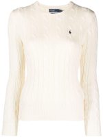 POLO RALPH LAUREN - Women Cable-Knit Cotton Crewneck Sweater - Image 4