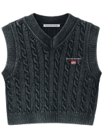 T BY ALEXANDER WANG - Women Wang Sport Embroidery V-Neck Vest - Image 5
