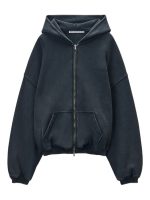 ALEXANDER WANG - Unisex Graphic Logo Zip Up Hoodie - Image 5