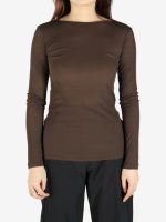 AMOMENTO - Women Sheer Long Sleeved Tee