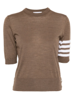 THOM BROWNE - Women Jersey Stitch Short Sleeve Shirt - Image 5