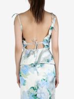 MERYLL ROGGE - Womens Open-Back Top w/ Piping - Image 3