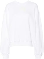 T BY ALEXANDER WANG - Women Essential Terry Crew Sweatshirt W/ Puff Paint Logo - Image 5