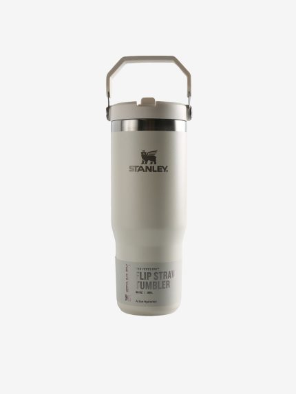 Tan tumbler, front view