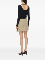 COURRÈGES - Women Lingerie Strap Rib Knit Sweater - Image 3