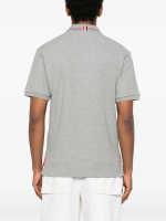 THOM BROWNE - Men Short Sleeve Rib Cuff Polo W/ Rwb Stripe - Image 2