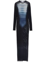 JEAN PAUL GAULTIER - Women Printed "Le Mâle" Mesh Long Dress - Image 5