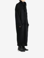 YOHJI YAMAMOTO POUR HOMME - Men Plain Stitch Pocket High Neck Cardigan - Image 2