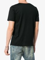 SAINT LAURENT - Men Logo Crew Neck T-shirt - Image 3