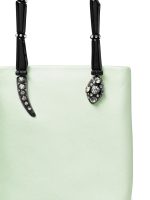 TORY BURCH - Women Key Item Satin Snake Handle Mini Tote Bag - Image 6