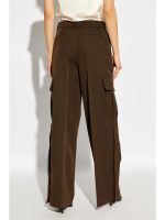BURBERRY - Women High Waisted Cargo Wide Leg Trousers - Image 2