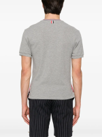 THOM BROWNE - Men Short Sleeve Rib Cuff W/Rwb Stripe Tee - Image 2